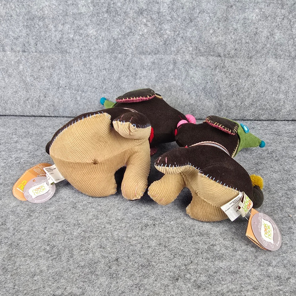 NWT Dog Brown Corduroy Handmade Home Decor Plush - Picture 4 of 6